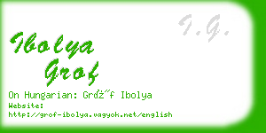 ibolya grof business card